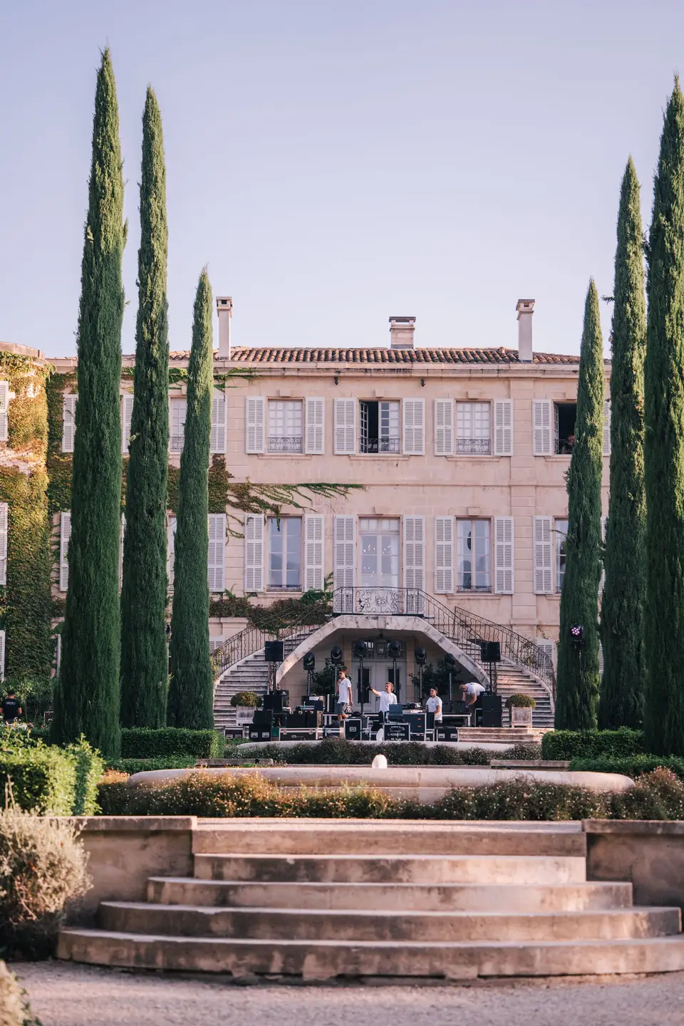 Château d'Estoublon, Fontvieille, France: event photo 1, technical production by PWR Production