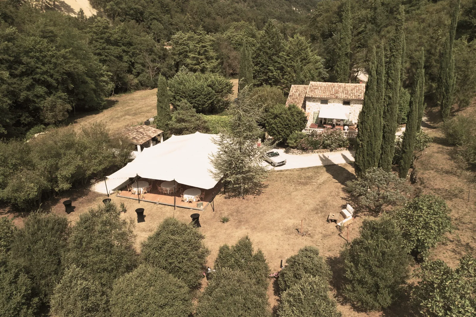 Domaine les Aigas, Alpes-Maritimes, Menton hinterland, France: площадка для мероприятий