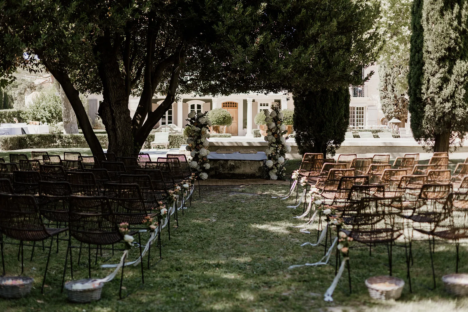 Mas d'Arvieux, Alpilles, Provence, France: площадка для мероприятий