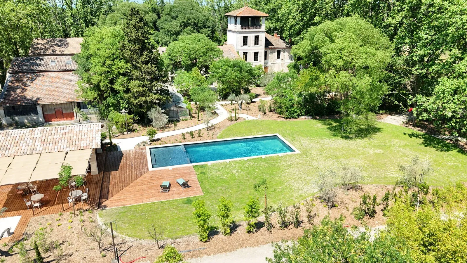Mas de la Massane, Saint-Rémy-de-Provence, France: площадка для мероприятий